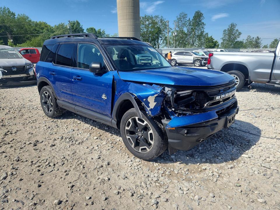 2023 Ford Bronco VIN 3FMCR9C63PRD47643 COPART salvage auction — FRONT END, Mi - Certificate Of Title, sold $9,800 on 2026-07-30 (photo 4)
