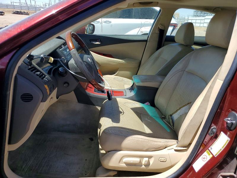 2008 Lexus Es 350 VIN JTHBJ46G682158794 COPART salvage auction — FRONT END, Ca - Dis/Dlr/Exp Only Clean Title, sold $675 on 2026-07-20 (photo 7)
