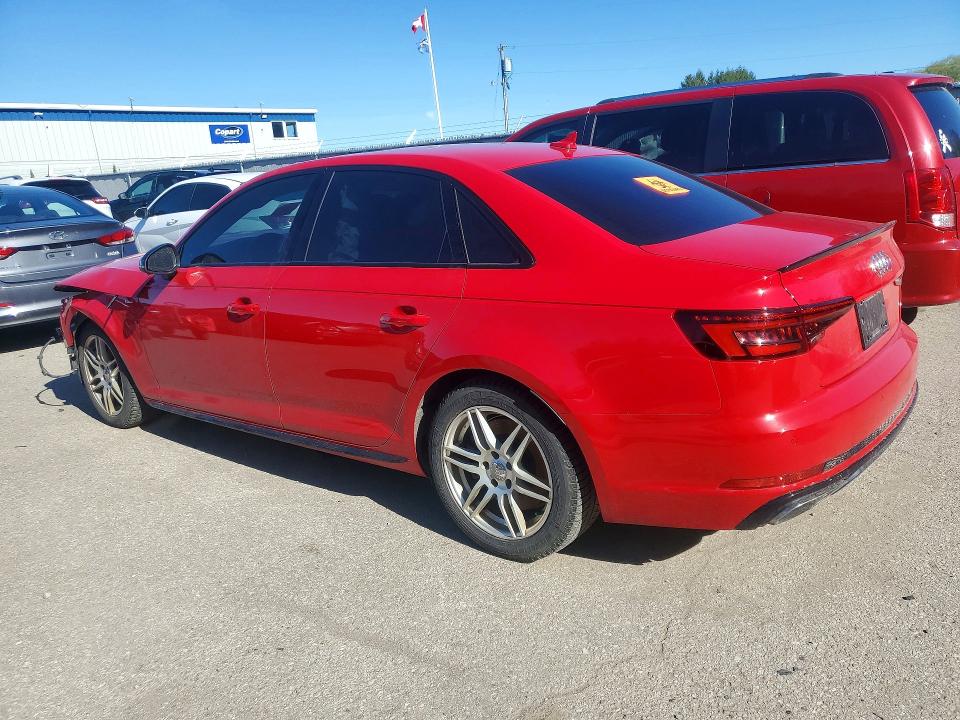 2019 Audi A4 VIN WAUENAF49KA013119 COPART salvage auction — FRONT END, On - Permit Salvage, sold $700 on 2026-07-14 (photo 2)