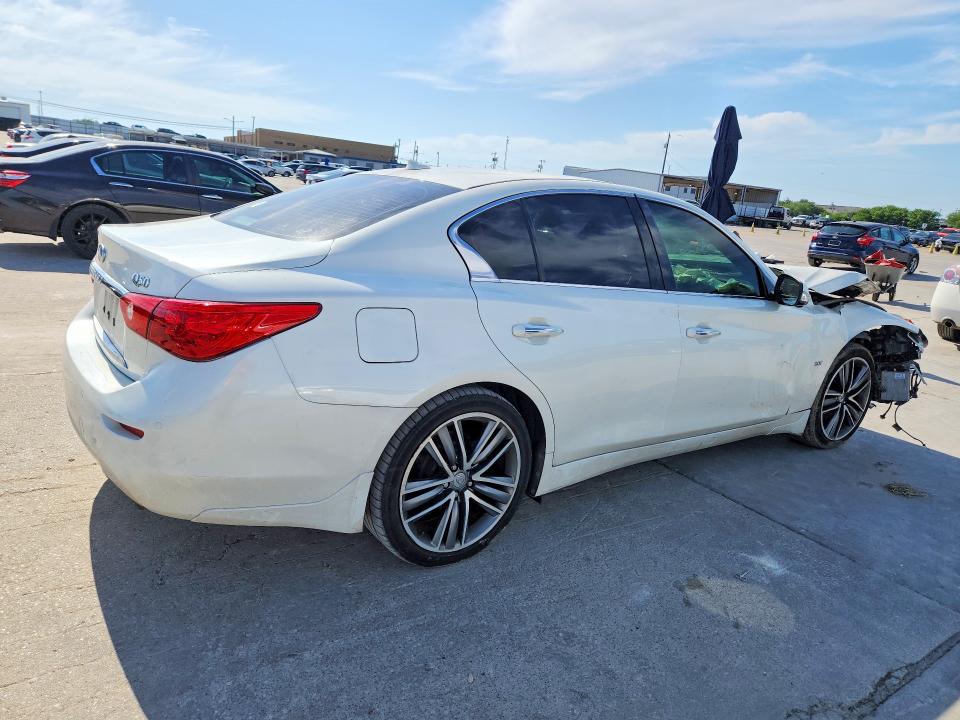 2017 Infiniti VIN JN1EV7AP0HM733412 COPART salvage auction — FRONT END, Tx - Salvage Vehicle Title, sold $1,200 on 2026-07-16 (photo 3)