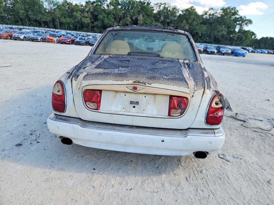 2000 Bentley Arnage VIN SCBLC31E6YCX05110 COPART salvage auction — BURN, Fl - Cert Of Title Slvg Rebuildable, sold $1,650 on 2026-07-14 (photo 6)