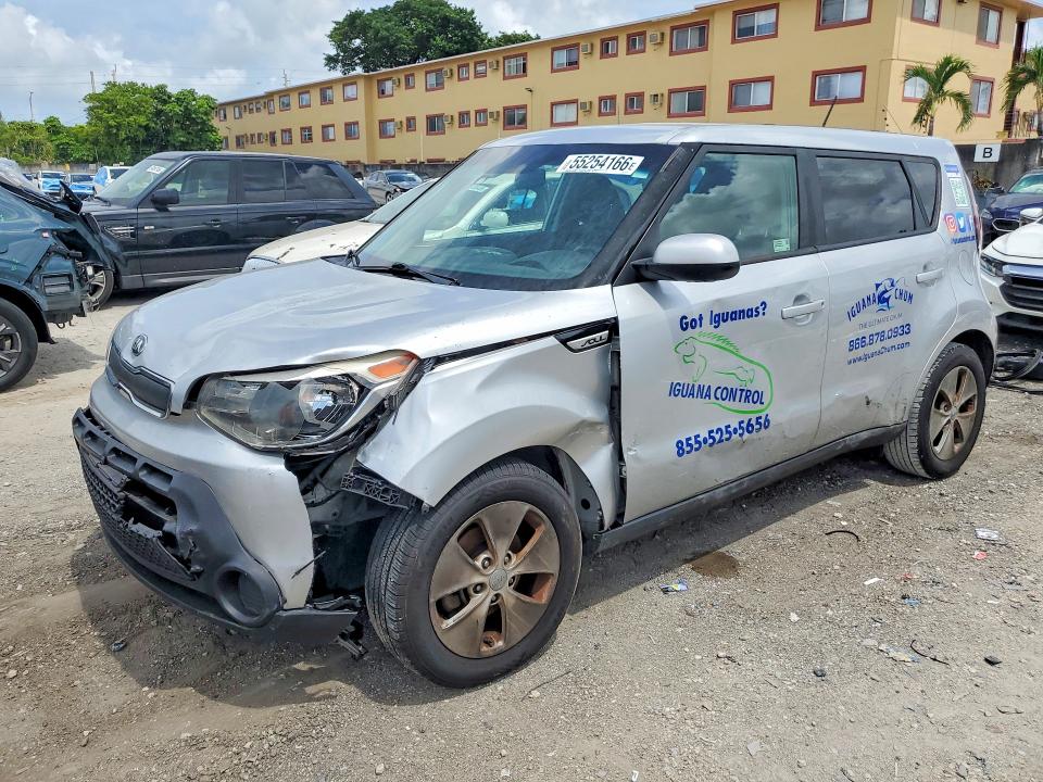 2016 Kia Soul VIN KNDJN2A26G7863159 COPART salvage auction — SIDE, Fl - Certificate Of Destruction, sold $750 on 2026-07-31 (photo 1)