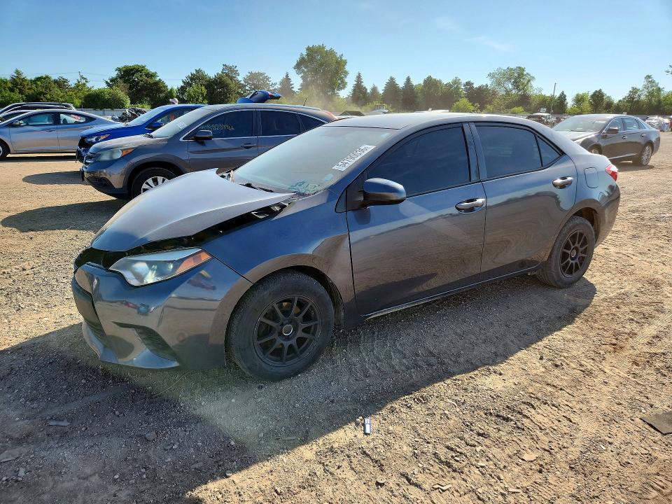 2014 Toyota Corolla VIN 5YFBURHE7EP055835 COPART salvage auction — FRONT END, Il - Salvage Certificate, sold $2,150 on 2026-07-07 (photo 1)