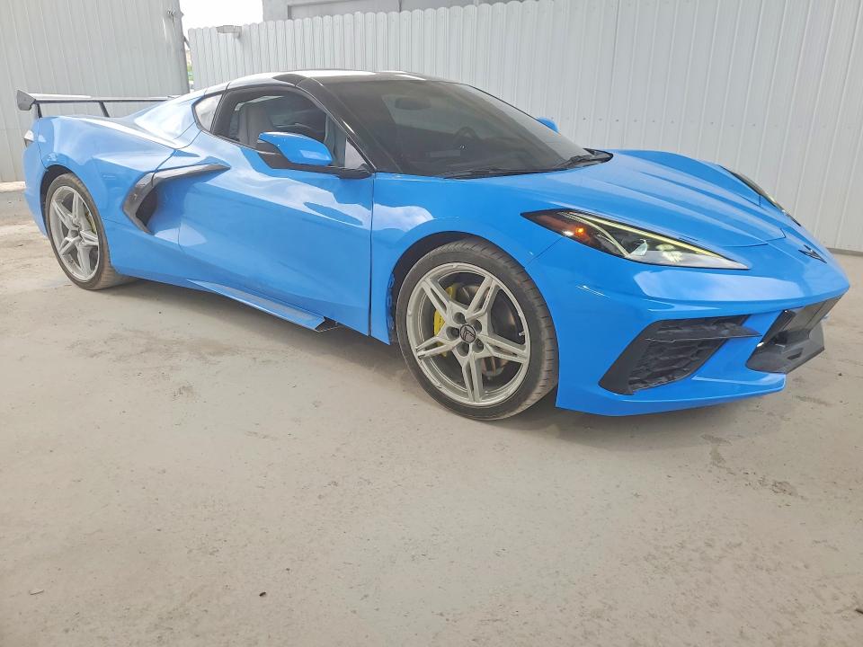 2022 Chevrolet Corvette stingray VIN 1G1YA2D41N5109109 COPART salvage auction — SIDE, TX - CERTIFICATE OF TITLE, sold $28,000 on 2026-07-30 (photo 4)