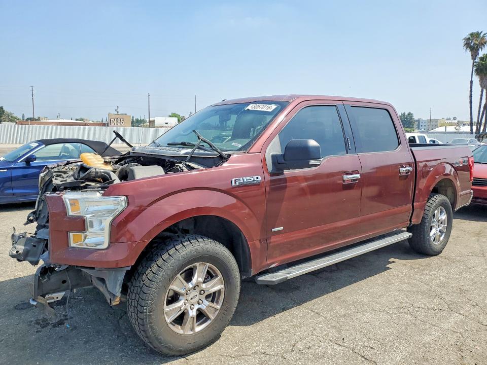 2016 Ford F-150 VIN 1FTEW1EG9GKE14599 COPART salvage auction — FRONT END, Ca - Non-Repairable Vehicle Cert, sold $2,700 on 2026-07-02 (photo 1)