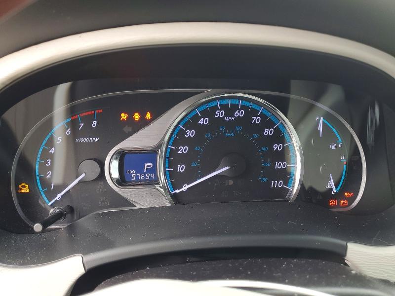 2014 Toyota Sienna VIN 5TDDK3DC5ES093880 COPART salvage auction — REAR END, CA - SALVAGE CERTIFICATE, sold $2,550 on 2026-07-09 (photo 9)