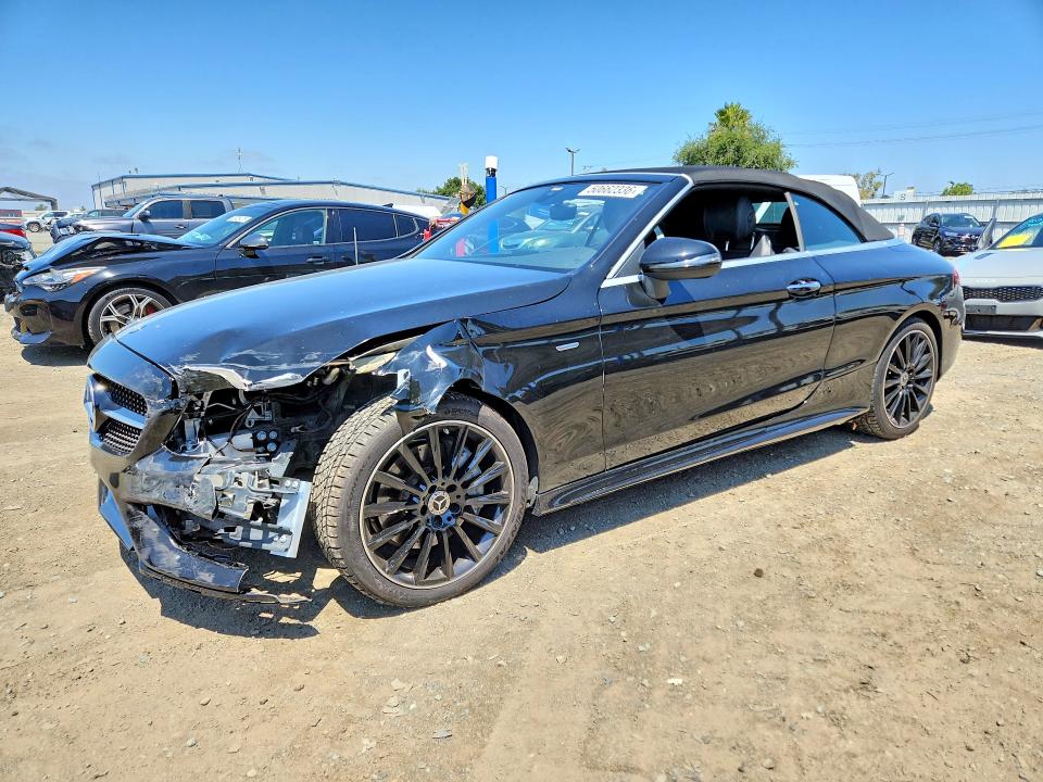 2018 Mercedes-benz VIN WDDWK4JB9JF671084 COPART salvage auction — FRONT END, Ca - Salvage Certificate, sold $8,100 on 2026-07-02 (photo 1)