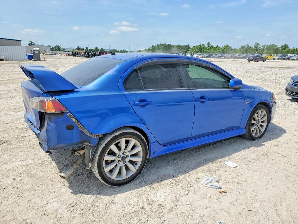 2010 Mitsubishi Lancer VIN JA32U8FW8AU025227 COPART salvage auction — REAR END, Tx - Salvage Vehicle Title, sold $800 on 2026-07-07 (photo 3)