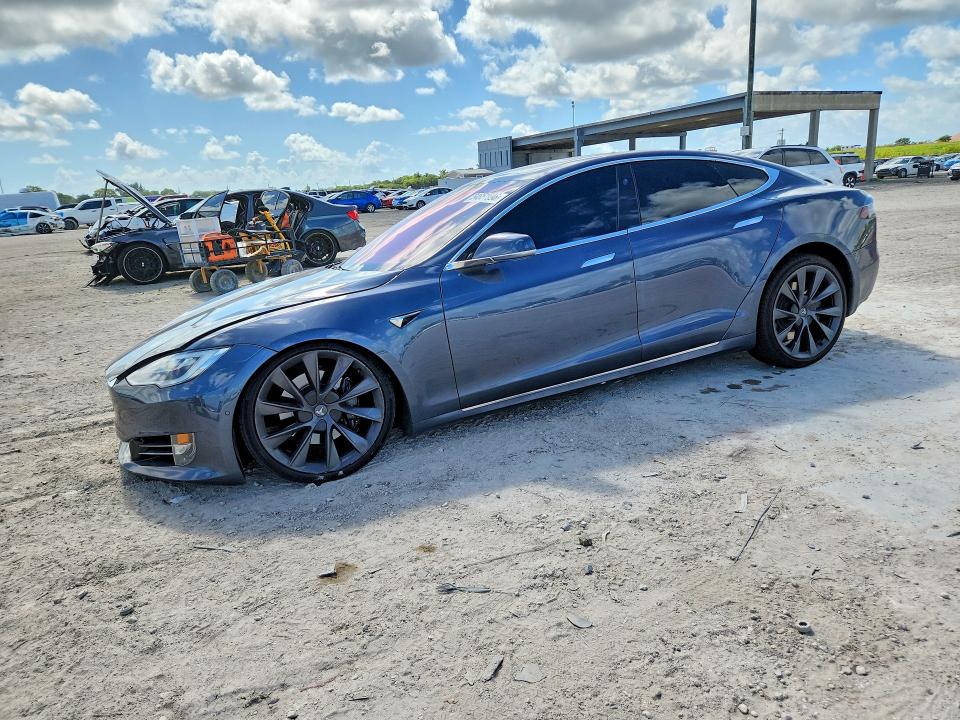2019 Tesla Model s VIN 5YJSA1E28KF305109 COPART salvage auction — FRONT END, Fl - Cert Of Title Slvg Rebuildable, sold $7,200 on 2026-07-16 (photo 1)