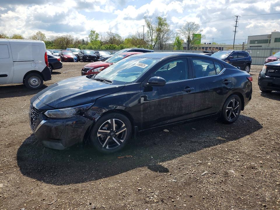 2024 Nissan Sentra VIN 3N1AB8CV7RY296256 COPART salvage auction — FRONT END, Il - Salvage Certificate, sold $4,900 on 2026-07-03 (photo 1)