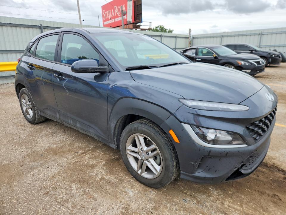 2022 Hyundai Kona VIN KM8K22ABXNU774363 COPART salvage auction — HAIL, Ks - Cert Of Title-Salvage, sold $4,050 on 2026-07-08 (photo 4)