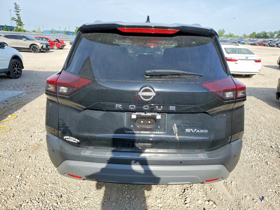 2023 Nissan Rogue VIN 5N1BT3BB7PC741945 COPART salvage auction — HAIL, Ia - Cert Of Title-Salvage Title, sold $80 on 2026-07-29 (photo 6)