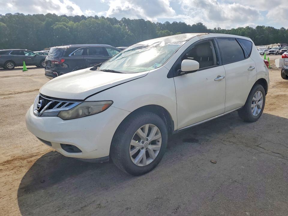2012 Nissan Murano VIN JN8AZ1MU0CW113689 COPART salvage auction — ROOF, MS - CERT OF TITLE-SALVAGED, sold $250 on 2026-07-10 (photo 1)