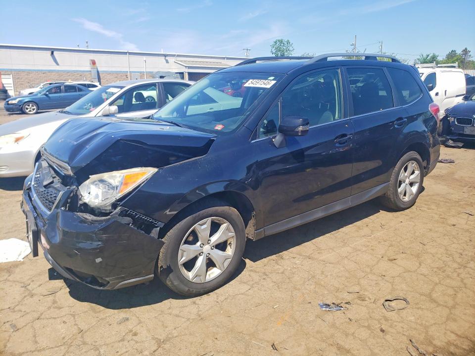 2014 Subaru Forester VIN JF2SJAMC4EH549582 COPART salvage auction — FRONT END, Ma - Cert Of Title-Salvage, sold $500 on 2026-07-17 (photo 1)