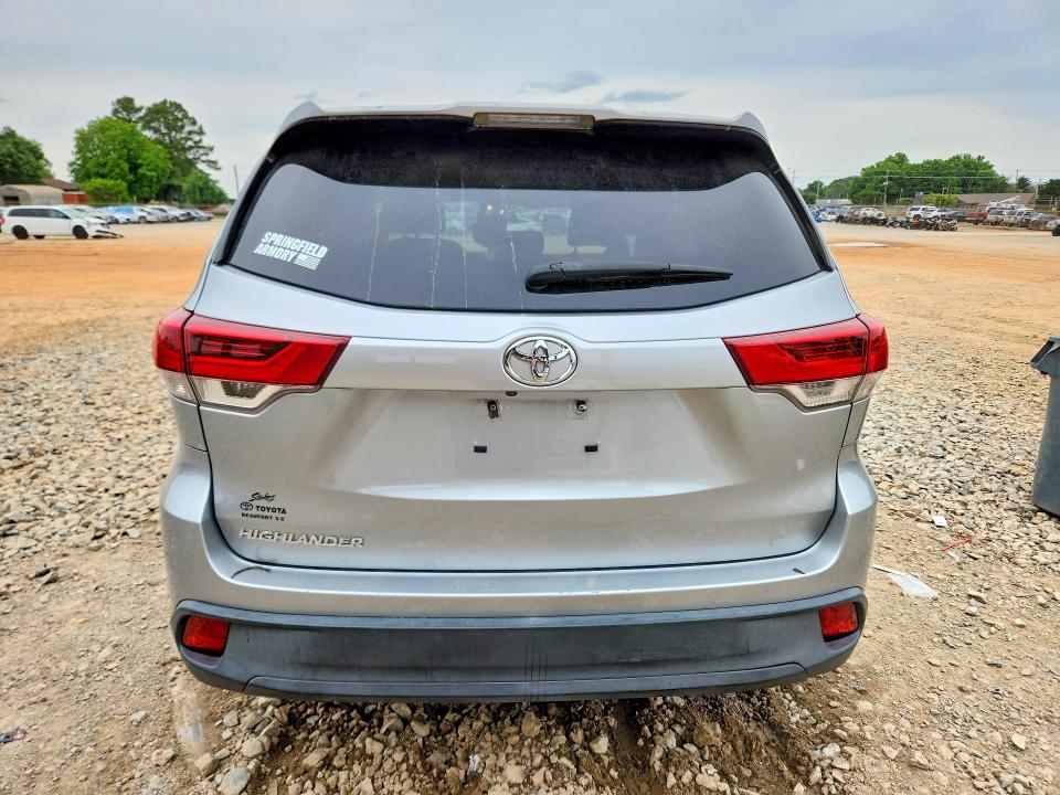 2019 Toyota Highlander VIN 5TDZARFH7KS057706 COPART salvage auction — FRONT END, AL - CERT OF TITLE-SALVAGE TITLE, sold $8,200 on 2026-07-08 (photo 6)