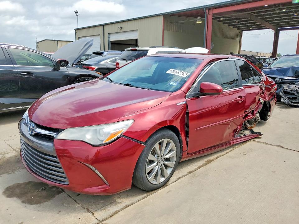 2017 Toyota Camry hybrid VIN 4T1BD1FKXHU221228 COPART salvage auction — REAR END, Tx - Salvage Vehicle Title, sold $475 on 2026-07-09 (photo 1)