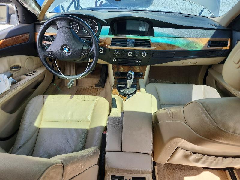 2008 BMW 5er VIN WBANW13558CZ76753 COPART salvage auction — FRONT END, Ga - Cert Of Title-Salvage, sold $325 on 2026-07-14 (photo 8)