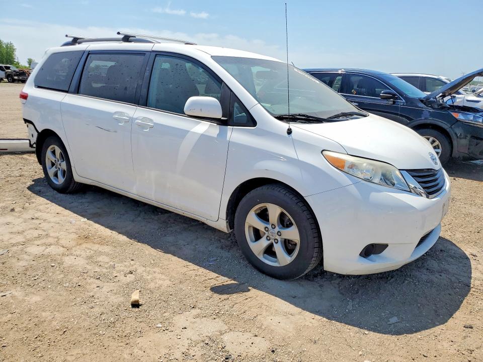 2012 Toyota Sienna VIN 5TDKK3DCXCS270749 COPART salvage auction — REAR END, IL - SALVAGE CERTIFICATE, sold $1,300 on 2026-07-07 (photo 4)