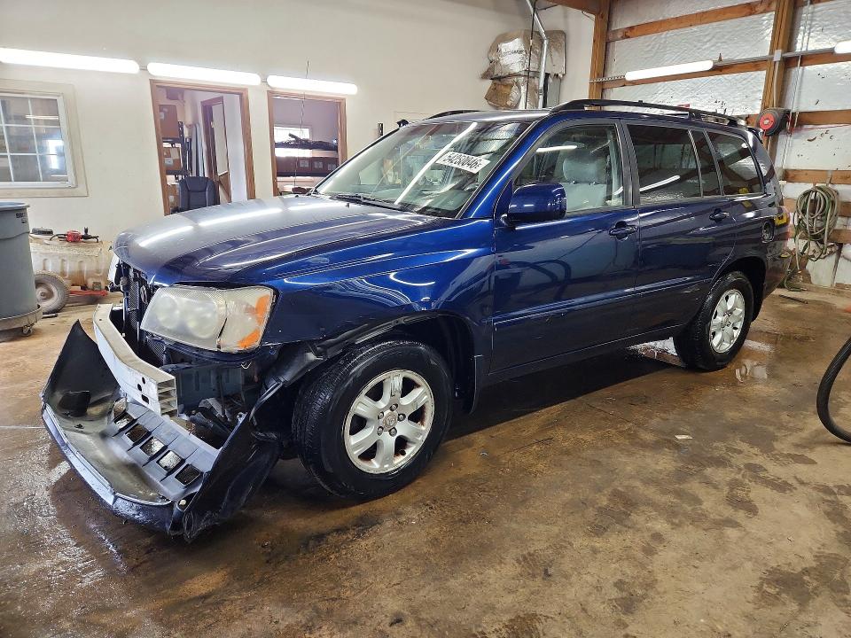 2001 Toyota Highlander VIN JTEGF21A210027326 COPART salvage auction — FRONT END, IL - SALVAGE CERTIFICATE, sold $375 on 2026-07-20 (photo 1)