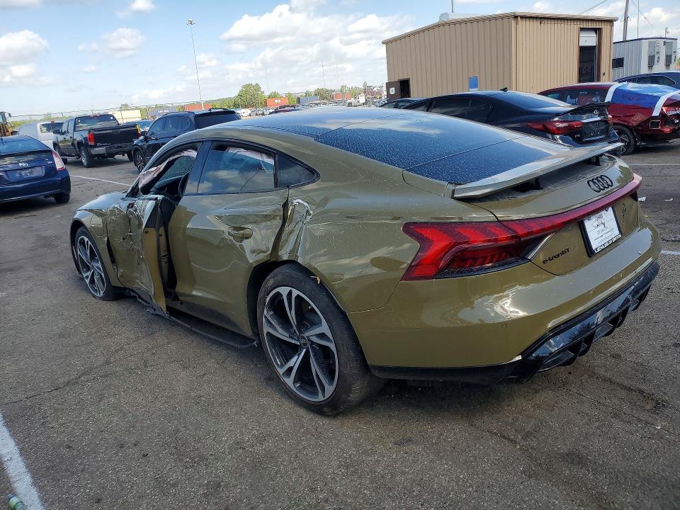 2024 Audi E-tron gt VIN WAUCJBFW0R7001801 COPART salvage auction — SIDE, Oh - Cert Of Title-Salvage, sold $19,700 on 2026-08-19 (photo 2)