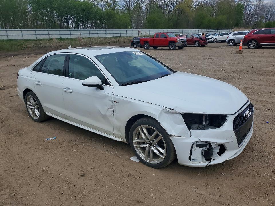 2020 Audi A4 VIN WAUDNAF40LN012933 COPART salvage auction — FRONT END, Mi - Certificate Of Title, sold $6,900 on 2026-07-22 (photo 4)