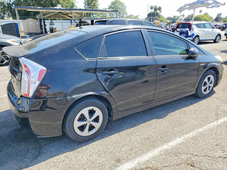 2012 Toyota Prius VIN JTDKN3DU6C1516256 COPART salvage auction — REAR END, Ca - Salvage Certificate, sold $900 on 2026-07-28 (photo 3)