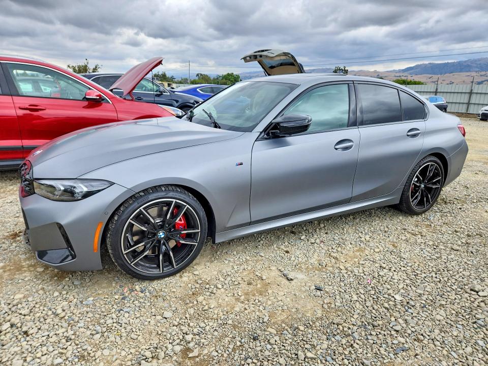 2025 BMW M3 VIN 3MW59FT02S8F82781 COPART salvage auction — FRONT END, Ca - Salvage Certificate, sold $15,700 on 2026-07-28 (photo 1)