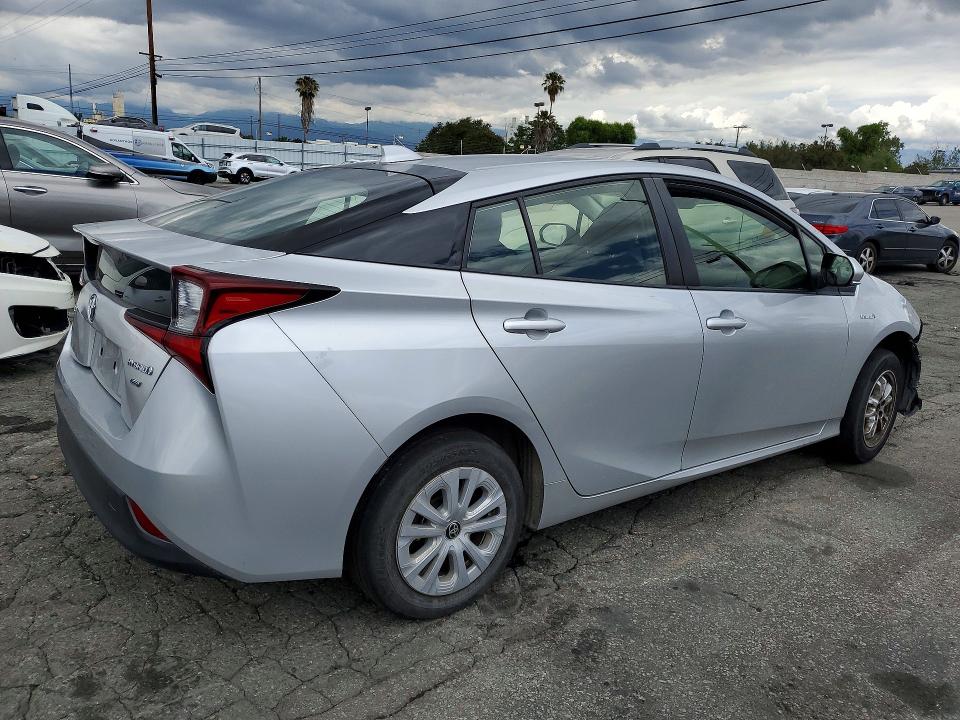 2022 Toyota Prius VIN JTDKAMFU5N3160842 COPART salvage auction — VANDALISM, Ca - Cert Of Title-Salvaged, sold $4,850 on 2026-07-30 (photo 3)