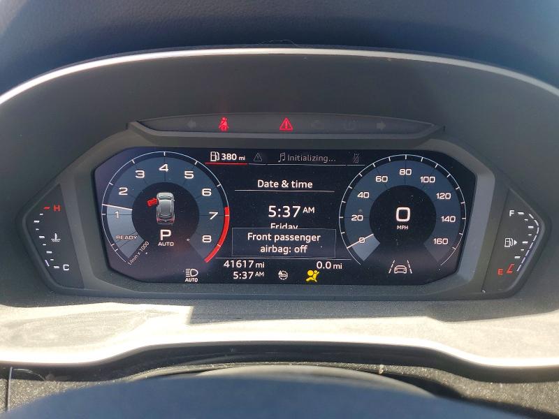 2020 Audi VIN WA1BECF34L1009385 COPART salvage auction — FRONT END, Ca - Salvage Certificate, sold $500 on 2026-07-01 (photo 9)