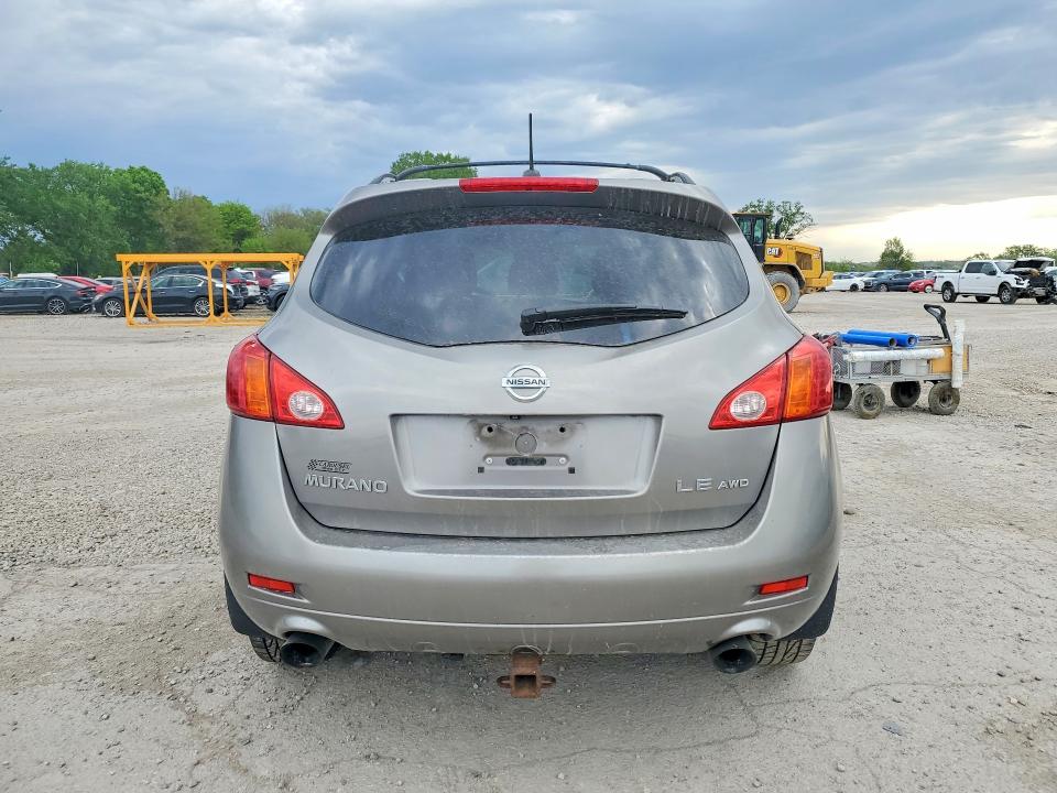 2010 Nissan Murano VIN JN8AZ1MW7AW107743 COPART salvage auction — HAIL, IA - CERT OF TITLE-SALVAGE TITLE, sold $1,500 on 2026-07-31 (photo 6)