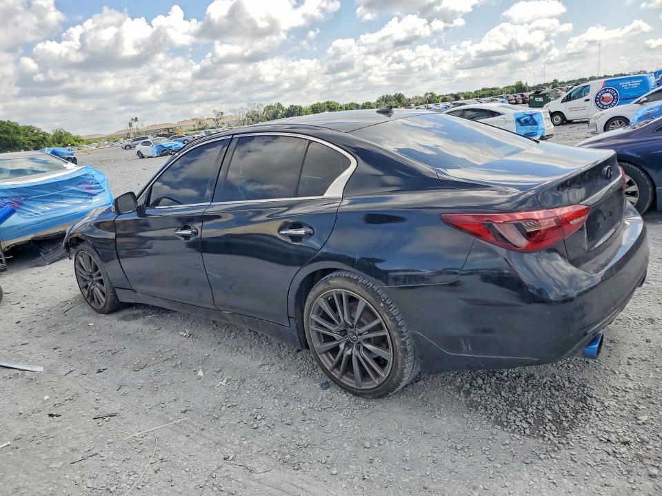 2018 Infiniti Q50 VIN JN1EV7AR7JM445104 COPART salvage auction — FRONT END, MD - CERT OF TITLE-REBUILT SALVAGE (P), sold $1,250 on 2026-07-17 (photo 2)