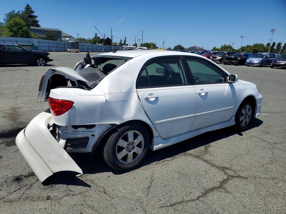 2008 Toyota Corolla VIN 1NXBR30E88Z948710 COPART salvage auction — REAR END, Ca - Dlr/Dis/Exp Only Salvage Title, sold $925 on 2026-07-10 (photo 3)