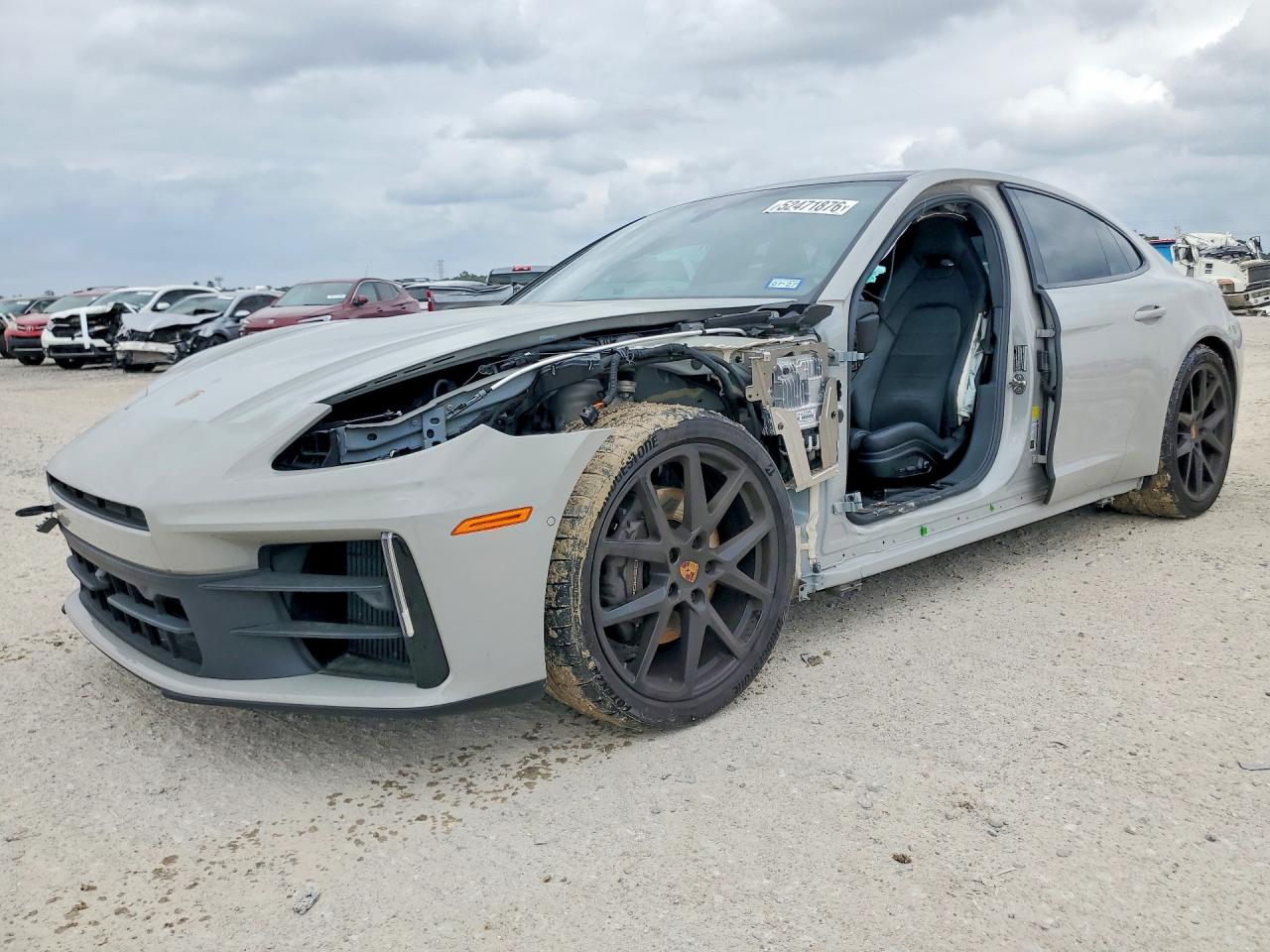 2025 Porsche Panamera VIN WP0AA2YAXSL006870 COPART salvage auction — Side, TX - SALVAGE VEHICLE TITLE, sold $51,000 on 2026-07-07 (photo 1)