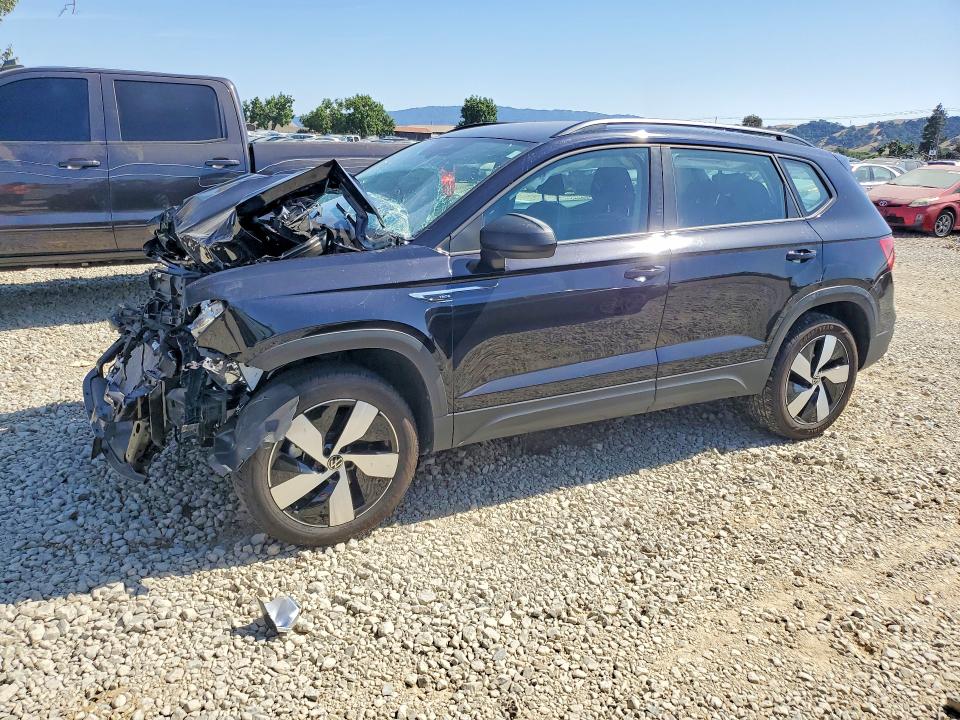 2024 Volkswagen Taos VIN 3VV8X7B29RM015601 COPART salvage auction — FRONT END, Ca - Salvage Certificate, sold $1,250 on 2026-07-09 (photo 1)