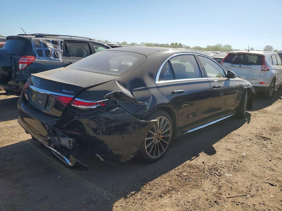 2022 Mercedes-benz S-klasse VIN W1K6G7GB2NA149586 COPART salvage auction — FRONT END, Id - Salvage Certificate Of Title, sold $16,900 on 2026-07-28 (photo 3)