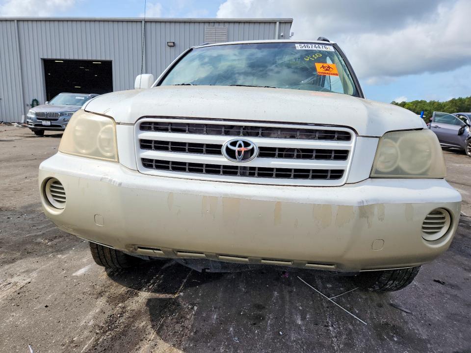2001 Toyota Highlander VIN JTEGF21A810027931 COPART salvage auction — SIDE, FL - CERT OF TITLE SLVG REBUILDABLE, sold $650 on 2026-07-13 (photo 5)
