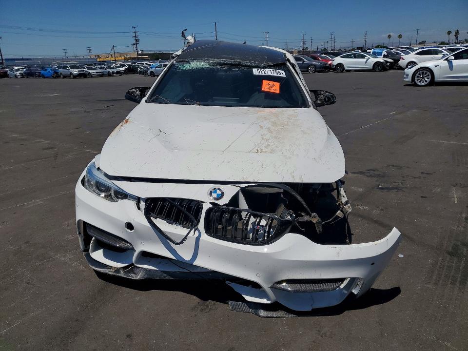 2017 BMW M4 VIN WBS3R9C31HA014095 COPART salvage auction — ROLLOVER, Ca - Salvage Certificate, sold $4,150 on 2026-07-08 (photo 5)