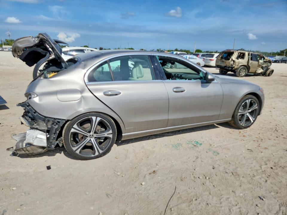 2024 Mercedes-benz C-klasse VIN W1KAF4GB1RR234406 COPART salvage auction — REAR END, Fl - Certificate Of Destruction, sold $4,100 on 2026-07-30 (photo 3)