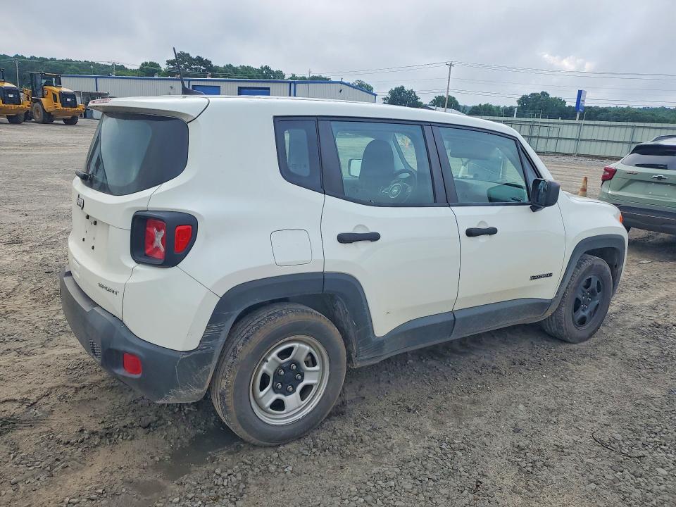 2021 Jeep Renegade VIN ZACNJCAB5MPM45948 COPART salvage auction — HAIL, AR - CERT OF TITLE-SALVAGE, sold $3,650 on 2026-08-17 (photo 3)