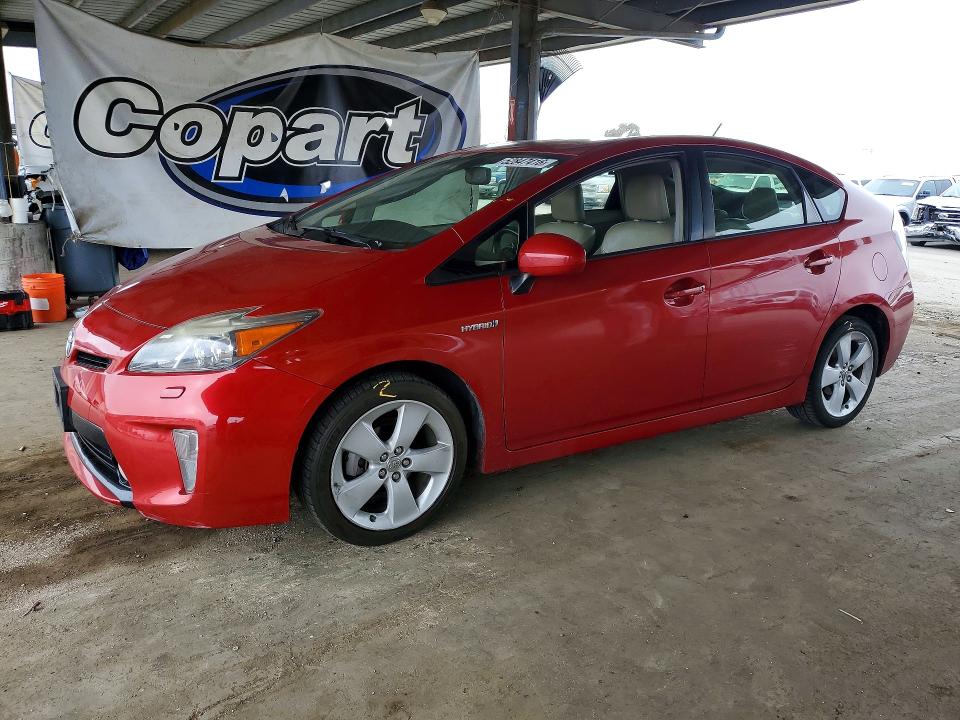2013 Toyota Prius VIN JTDKN3DU8D1733938 COPART salvage auction — FRONT END, Ca - Salvage Certificate, sold $1,900 on 2026-07-14 (photo 1)