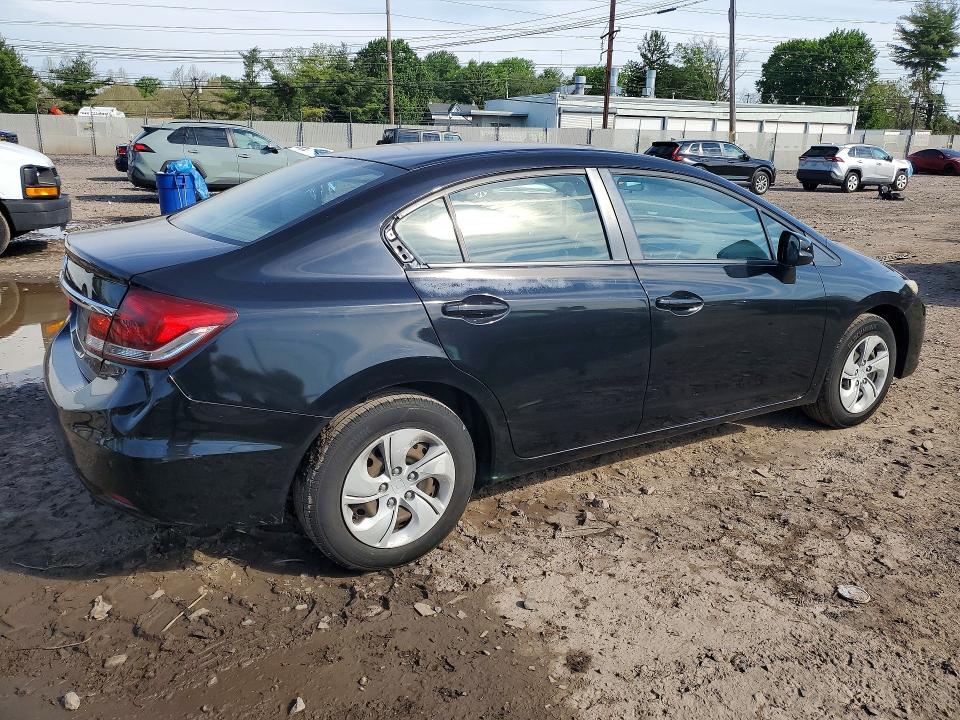 2013 Honda VIN 2HGFB2F59DH531364 COPART salvage auction — FRONT END, Pa - Certificate Of Salvage, sold $2,050 on 2026-07-20 (photo 3)