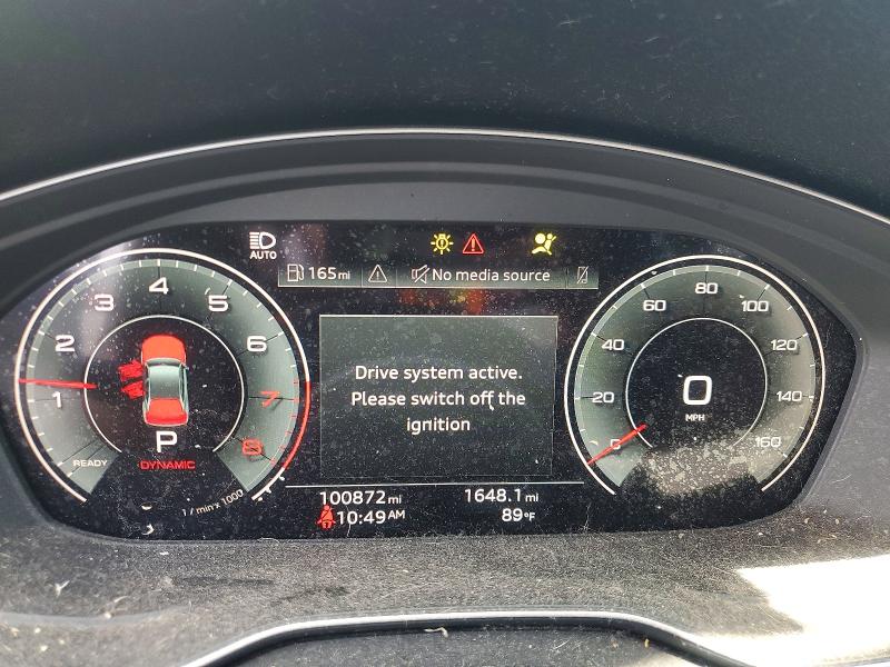 2021 Audi Q5 VIN WA1BAAFY1M2102131 COPART salvage auction — FRONT END, Salvage Title, sold $15 on 2026-07-27 (photo 9)