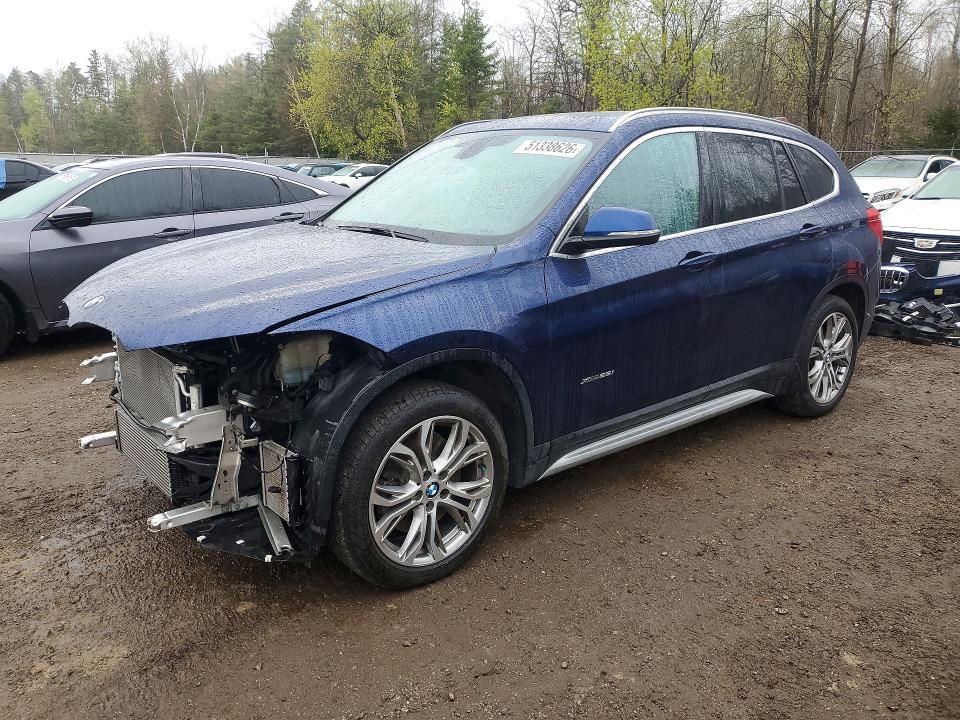 2018 BMW X1 VIN WBXHT3C31J5K29781 COPART salvage auction — FRONT END, On - Permit No Brand - Unfit, sold $6,000 on 2026-07-14 (photo 1)