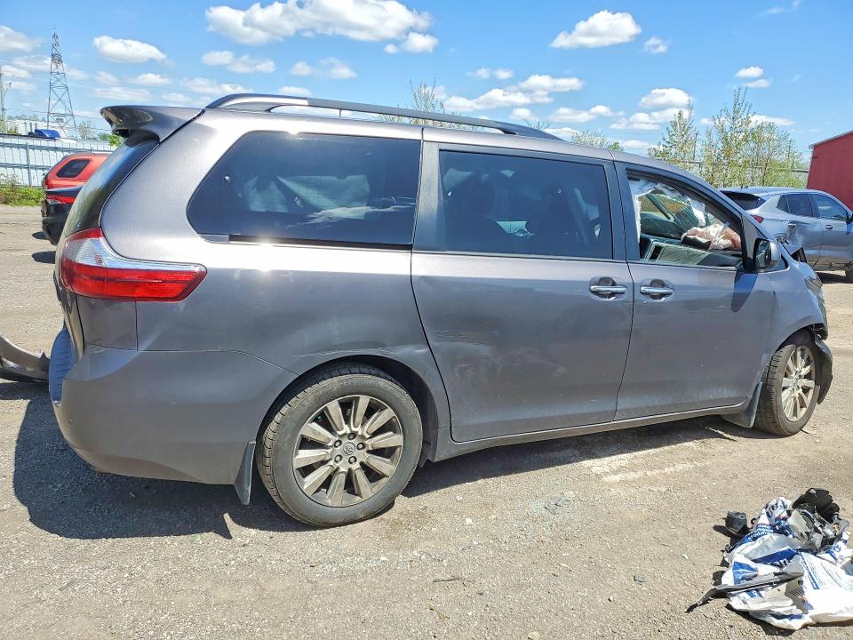 2017 Toyota Sienna VIN 5TDDZ3DC4HS160484 COPART salvage auction — FRONT END, On - Permit Salvage, sold $2,400 on 2026-07-07 (photo 3)