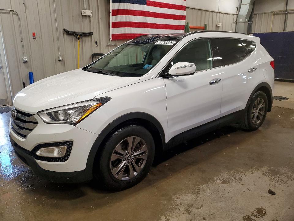 2014 Hyundai Santa fe VIN 5XYZUDLB5EG190332 COPART salvage auction — FRONT END, WY - CERTIFICATE OF TITLE, sold $2,100 on 2026-07-24 (photo 1)
