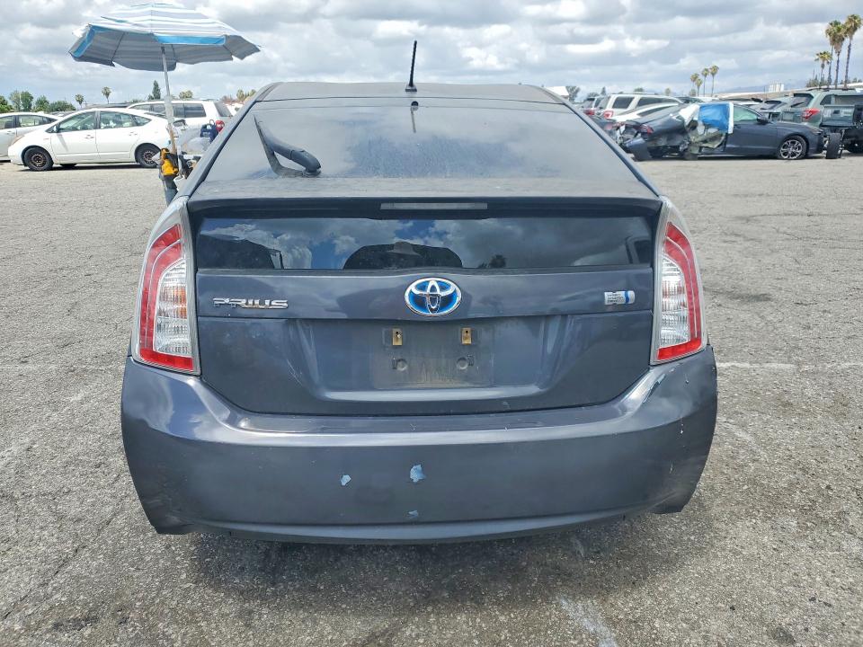 2013 Toyota Prius VIN JTDKN3DUXD5627922 COPART salvage auction — FRONT END, CA - SALVAGE CERTIFICATE, sold $1,550 on 2026-07-24 (photo 6)