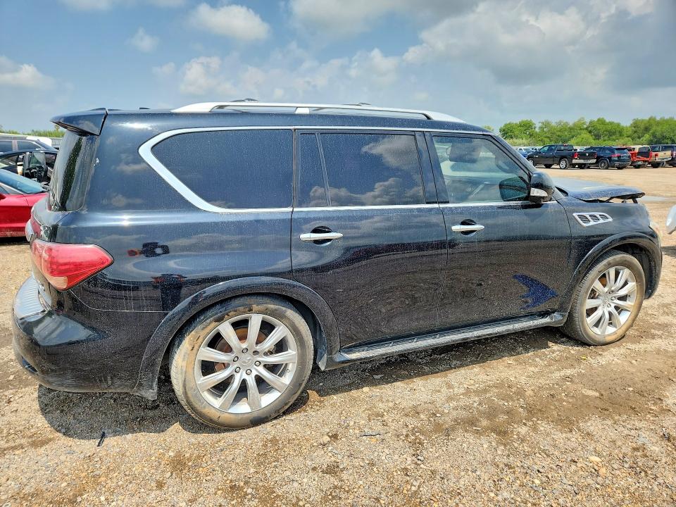 2012 Infiniti Qx56 VIN JN8AZ2NF6C9515673 COPART salvage auction — FRONT END, Tx - Salvage Vehicle Title, sold $1,350 on 2026-07-15 (photo 3)