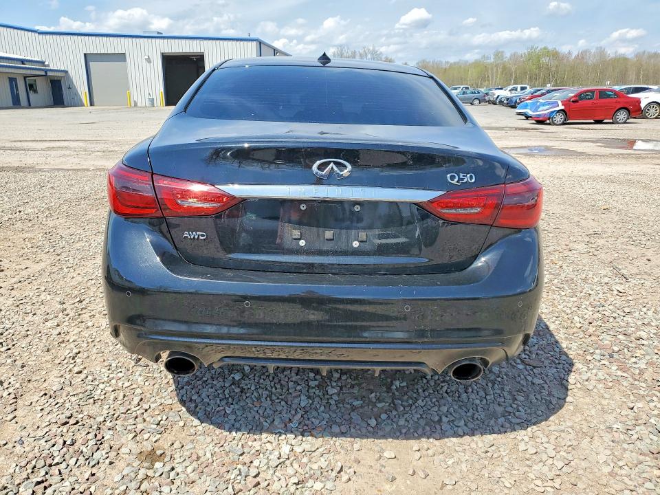 2021 Infiniti Q50 VIN JN1EV7BR7MM753764 COPART salvage auction — FRONT END, Ny - Mv-907A Salvage Certificate, sold $4,850 on 2026-07-08 (photo 6)