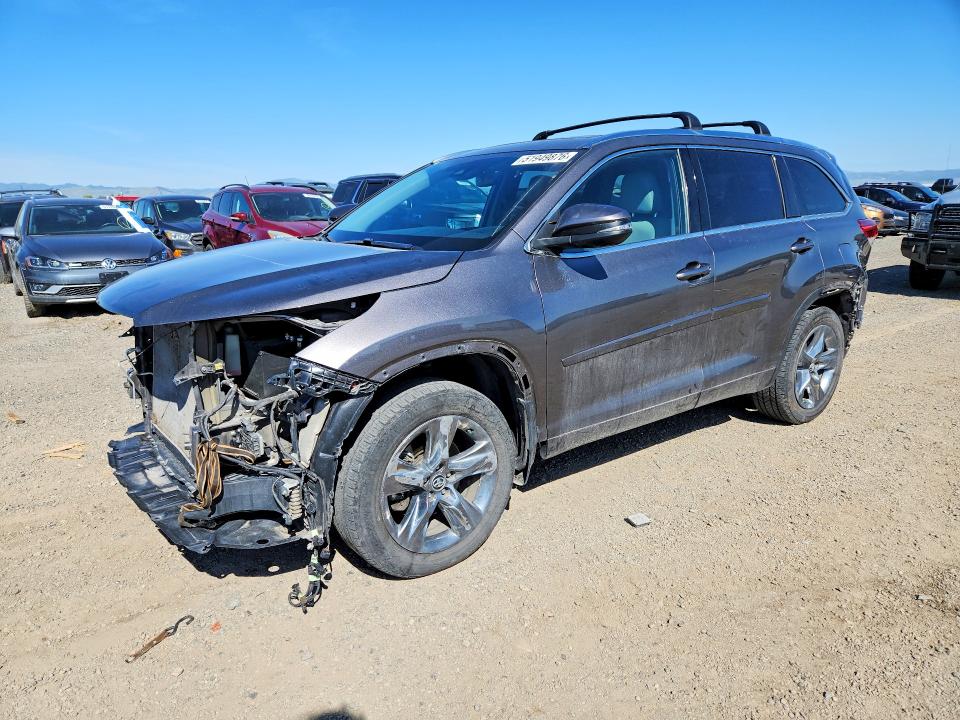 2019 Toyota Highlander VIN 5TDDZRFH1KS931860 COPART salvage auction — FRONT END, Mt - Salvage Certificate Of A Vehic, sold $200 on 2026-07-28 (photo 1)