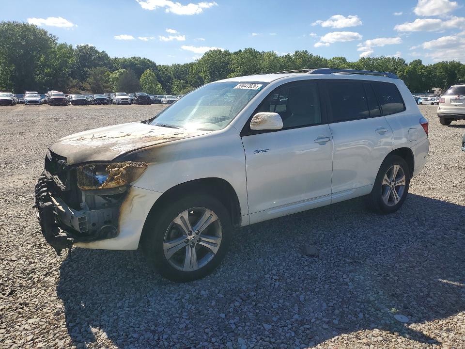 2008 Toyota Highlander VIN JTEDS43A182057262 COPART salvage auction — BURN, Ar - Cert Of Title-Salvage, sold $900 on 2026-07-08 (photo 1)